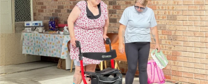 Support coordinator with the disabled person